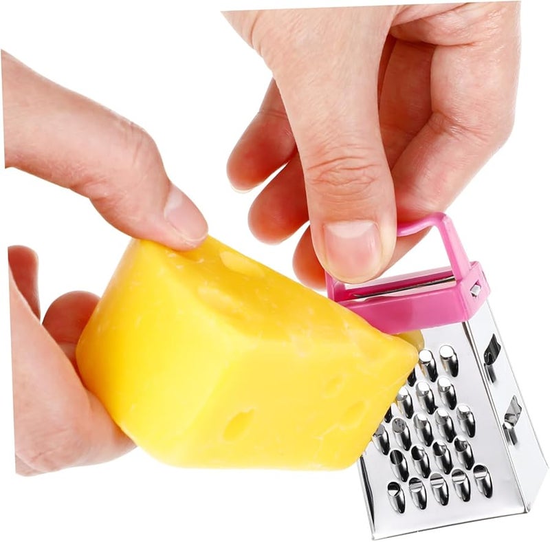 Alipis 3pcs Mini Cheese Grater Stainless Steel Multi Function Slicer Chopper Tool - Image 3